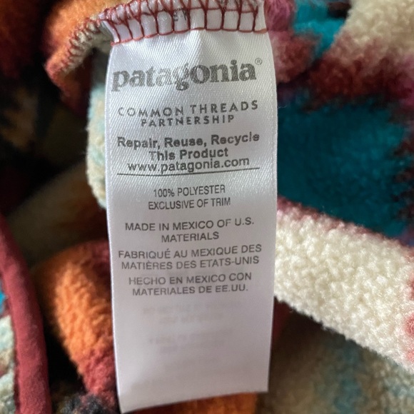 Patagonia Synchilla Snap T Fleece Aztec Timber Twist: Cinder Red Women’s  XXS - Picture 7 of 9